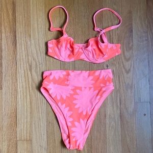 Orange & Pink Aerie Bikini Set